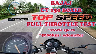 Bajaj CT 150 Kawasaki full throttle test + GoPro Speedometer - 4K UHD