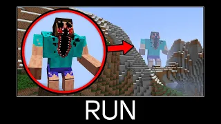 Minecraft wait what meme part 363 (Scary Giant Herobrine)