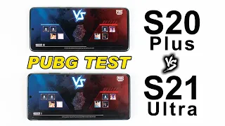 Samsung Galaxy S21 Ultra vs Samsung Galaxy S20 Plus PUBG MOBILE TEST - Exynos 2100 vs Exynos 990