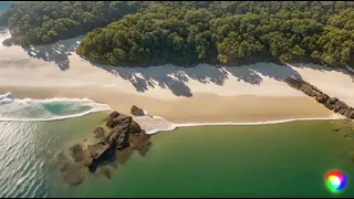 Coastal Serenity: Mesmerizing Seascapes in Drone Vision