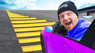 Cars vs 1,000 Speed Bumps Challenge