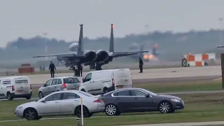 USAF base Lakenheath F15's playing out