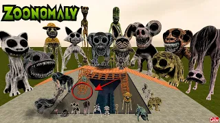 KICKING ALL ZOONOMALY Monsters Family VS GIANT SHREDDER in Garry's Mod!