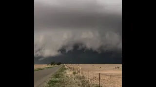 Tornado warned storm in NE New Mexico #shorts #weather