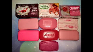 PINK SET SOAP CUTTING ASMR | СЕТ РОЗОВОЕ МЫЛО АСМР РЕЗКА