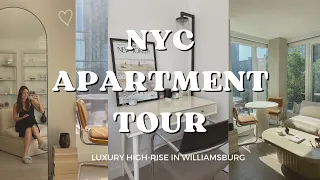 My $3200 A Month NYC Apartment Tour (Williamsburg Luxury High-Rise)