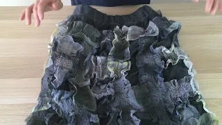 Валяная Юбка Предчувствие Весны. Felted Skirt . Fabrics