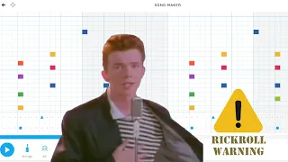 You got Rick Rolled, but in Chrome Music Lab