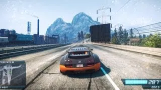 NFS Most Wanted 2 Bugatti Veyron 395km/h