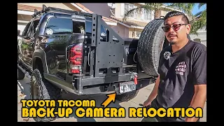 100% PLUG & PLAY BACK UP CAMERA RELOCATION HOW TO INSTALL + WIRE ON A TOYOTA TACOMA