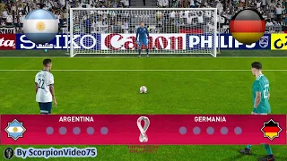 PES 2020 • Argentina Vs Germania • FIFa World CUP 2022 Calci di Rigore (Scoreboard)
