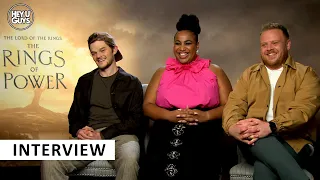 The Lord of the Rings The Rings of Power - Owain Arthur, Robert Aramayo & Sophia Nomvete Interview