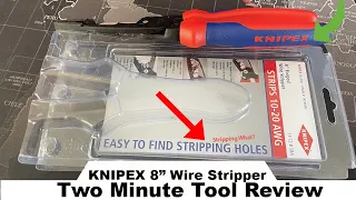 Two Minute Tool Reviews: Knipex 8" Forged Wire Strippers w/ Comfort Grip 13 72 8    Kuh-nip-X Say IT