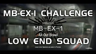 MB-EX-1 CM Challenge Mode | Ultra Low End Squad | Mansfield Break | 【Arknights】