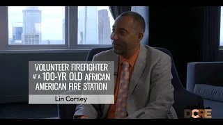 Volunteer Firefighter at a 100 yo all African American volunteer fire station