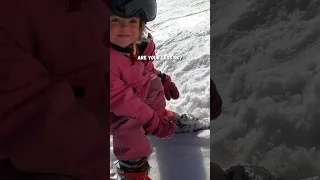 Little baby skiing fail #skiing #toddler #parenting