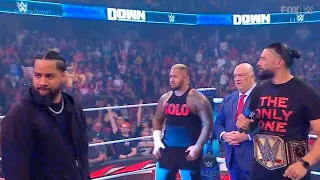 Jey Uso interrupts Roman Reigns and Jimmy Uso - WWE SmackDown 8/11/2023