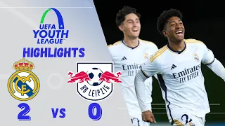 REAL MADRID U19 2-0 RB LEIPZIG U19 | UEFA YOUTH LEAGUE | FULL HIGHLIGHTS | 28-02-2024