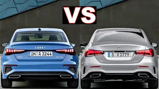 Audi a3 vs Mercedes a class (2020 -2021) a3 vs a220. Amazing compact sedan cars. Ex/ interior review