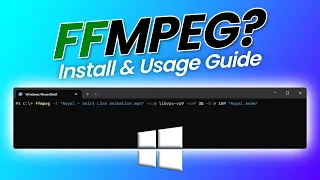How to Install FFMPEG on Windows & Convert MP4 to WebM