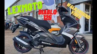 Lexmoto Diablo 125 walkaround video , not too shabby for £1599 Moped Scooter