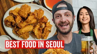 MUST EAT Korean Fried Chicken + KBBQ in Seoul! Plus Doobydobap! Day 2 | Jeremy Jacobowitz