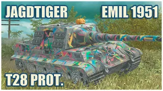 Jagdtiger, EMIL 1951 & T28 Prototype • WoT Blitz Gameplay