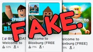 Playing FAKE Bloxburg Games (I got scammed)