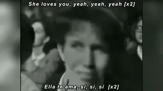 The Beatles - She Loves You [LIVE] subtitulada en español (Lyrics)