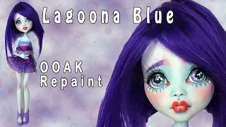 OOAK Monster High Lagoon Blue Custom Repaint by Skeriosities