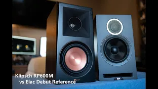 Klipsch RP600M vs Elac Debut Reference - Battle of the Titans