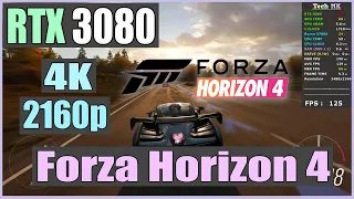 Forza Horizon 4 | RTX 3080  | High Settings | 2160p 4K Fps Test  | Tech MK