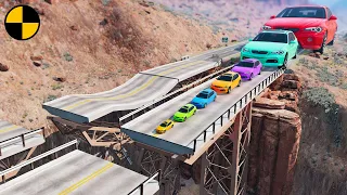 Big & Small Cars vs Broken Bridge 😱 BeamNG.Drive