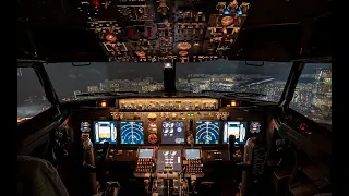 Prepar3d V4 4K ILS - Boeing 737 night landing in dense winter fog at Curitiba