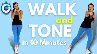 Walk at Home  10 Minute Low Impact Cardio Workout - easy to follow and no equipment needed