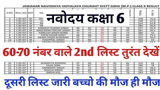 Navodaya Class 6 2nd List|Navodaya Class 6 2nd List Kaise Dekhe | How To Check Jnv Class 6 2nd list