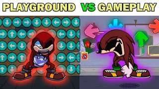 FNF Character Test | Gameplay VS Playground | Boyfriend Dies but it's Knuckles