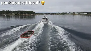 Retrieving a sunk boat with FiFish underwater drone!