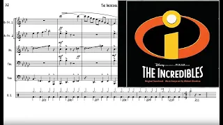 The Incredibles for Brass Quintet Sheet Music