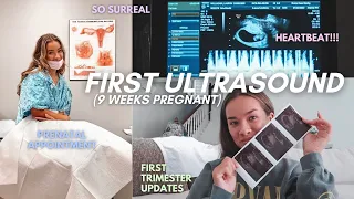 OUR FIRST ULTRASOUND VLOG at 9 weeks pregnant!!!