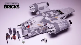 Lego Star Wars 75292 The Mandalorian Razor Crest Bounty Hunter Transport Speed Build