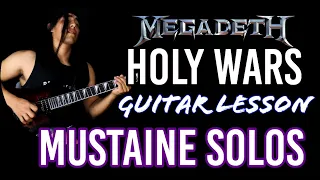 Como Tocar EL SOLO de HOLY WARS - MEGADETH / Explicado paso a paso / TUTORIAL ESPAÑOL