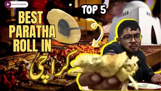 KARACHI TOP 5 BEST ROLL PARATHA !!! Best paratha roll in karachi ! 5 best roll in karachi