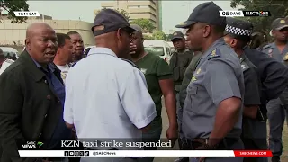 KZN taxi strike suspended