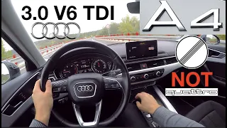 2017 Audi A4 Avant 3.0 TDI (160 kW) POV Test Drive + Acceleration 0 - 220 km/h