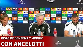 MODRIC y BENZEMA, se PARTEN de RISA con ANCELOTTI | REAL MADRID vs EINTRACHT | SUPERCOPA | DIARIO AS