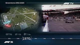 F1 70th Anniversary || Silverstone circuit evolution