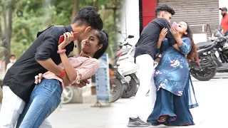 Accidentally Hugging Prank On Cute😍 Girls👧 | Epic Reaction😱| Harshit PrankTv
