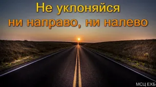 "Не уклоняйся ни направо, ни налево". В. Н. Чухонцев. МСЦ ЕХБ.