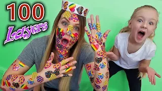 100 Layers of Stickers! Parent Edition | Trinity and Beyond & Mom